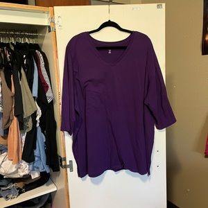 5/25🔥 Purple 3/4 sleeve tee